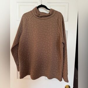 Tan quilted Joe Fresh top